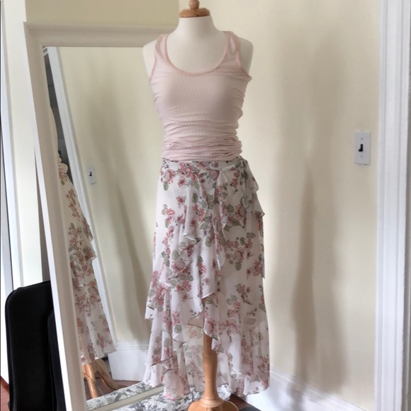 Anthropologie Dresses & Skirts - 🎉BNWT Anthropologie Long Floral Wrap Skirt